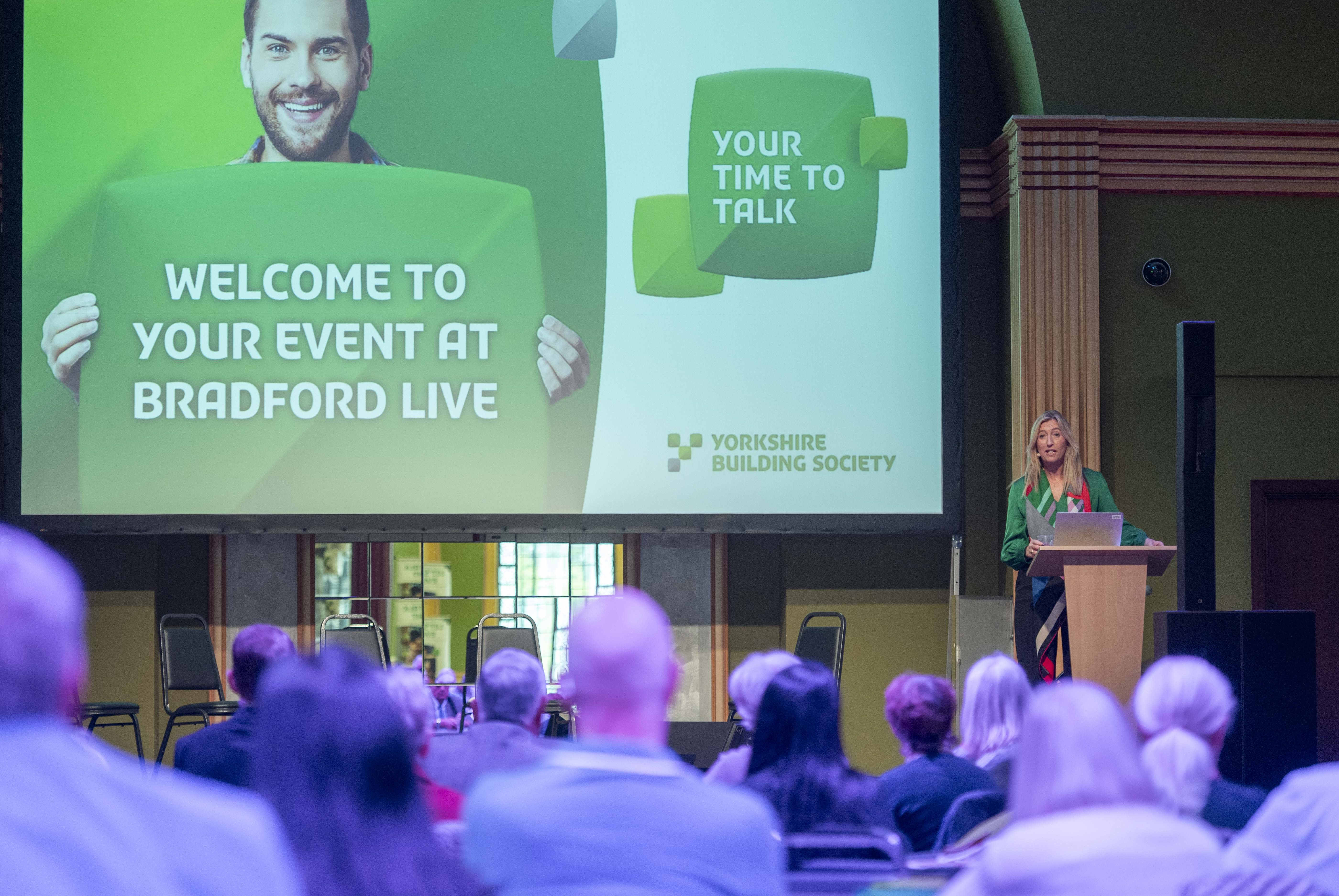 Chief executive Susan Allen at the Your Time To Talk event in Bradford 