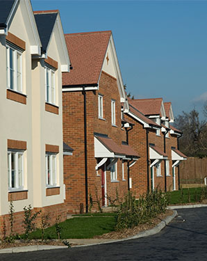 New build houses street