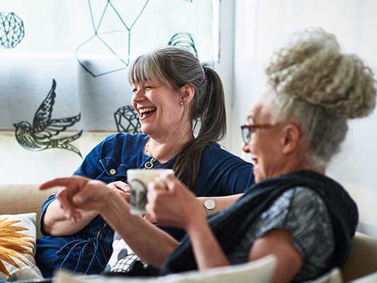 Women enjoying a coffee together