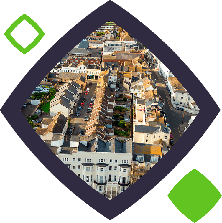 A urban residential area
